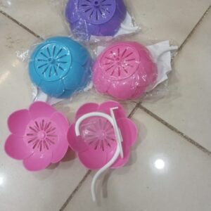 Wall Mounted Double Layer Lotus Flower Shaped Soap Holder (Random...