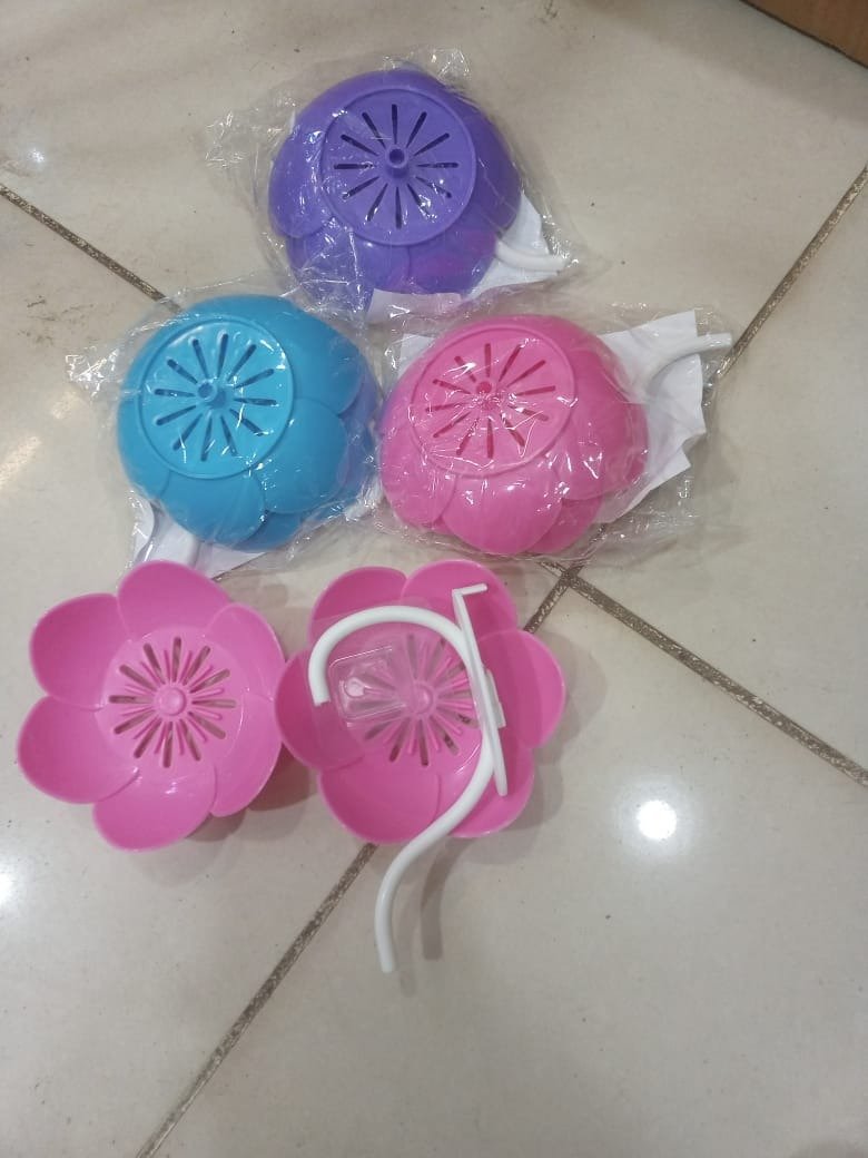 Wall Mounted Double Layer Lotus Flower Shaped Soap Holder (Random...