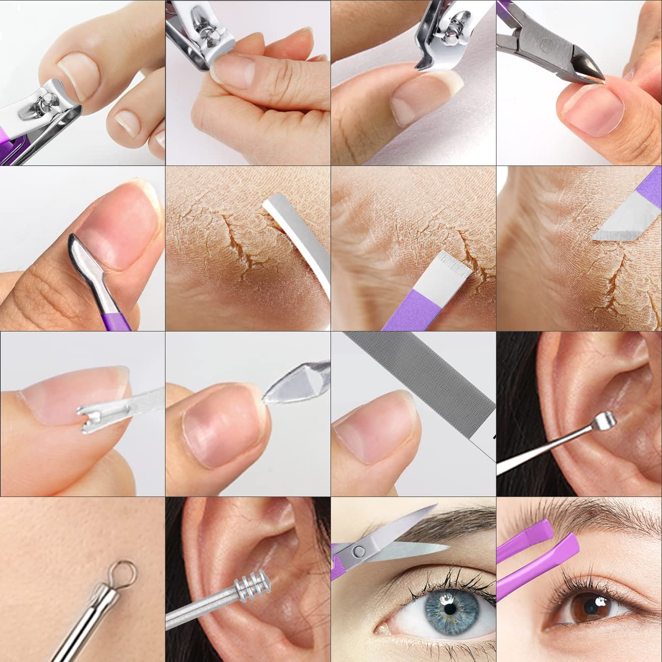 16-In-1 Stainless Steel Nail Care Kit - Image 4
