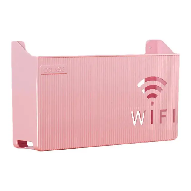 Router Storage Box Wall-Mounted Plastic Cable Power Bracket Box... - Image 3