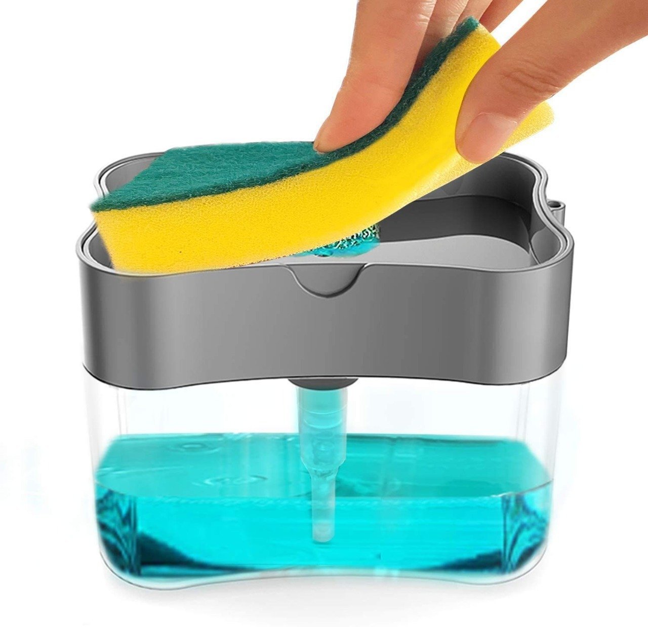 2-In-1 Multi-Function Dishwashing Liquid Box Soap Pump Dispenser...