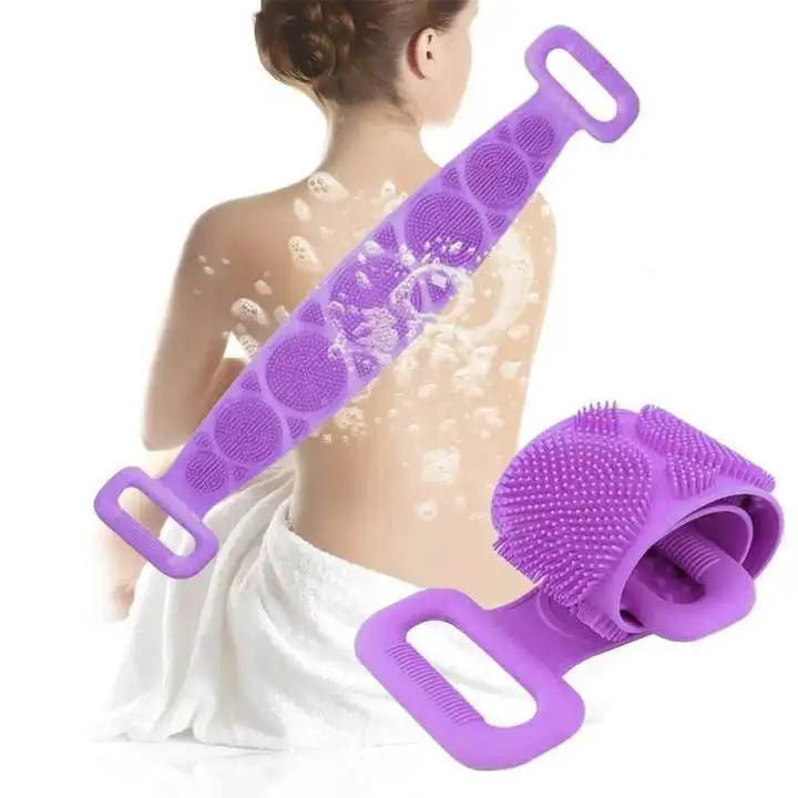 Single Side Bath Towel Scrubber ( Random Color ) - Image 4