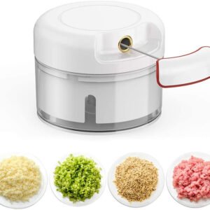 Mini Chopper Hand-Power Food Chopper Mincer Mixer Blender
