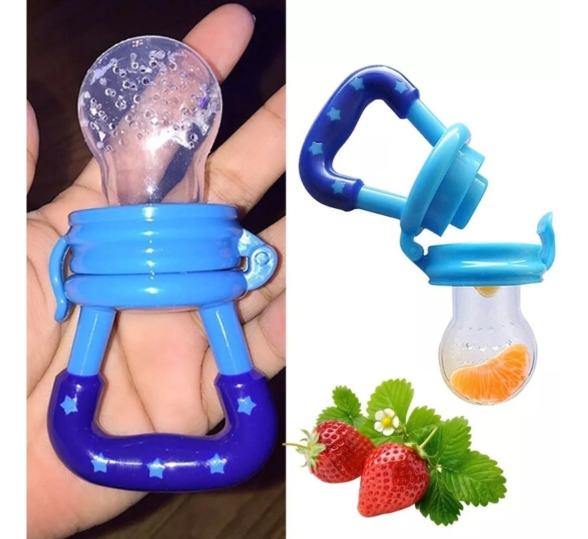 Food Pacifier + Feeder Spoon / Fresh Fruit Food Baby , Feeding... - Image 3
