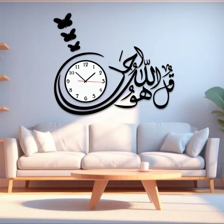 3D Wall Clock Wooden Wall Clock I For Bedroom I Quartz Watch Diy... - Image 3