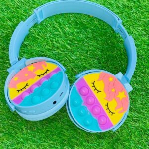 Cute Pop It Wireless Bluetooth Headphones | Foldable Headset