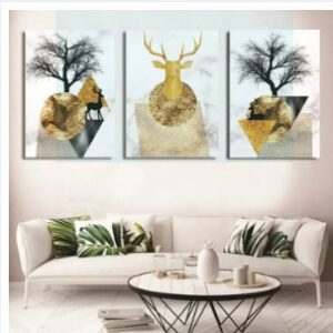 Set of 3 Wooden Photo Tile Wall Art Frames (8×11 Inches)