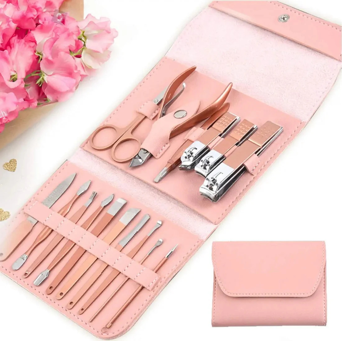 16Pcs Professional Manicure &Amp; Pedicure Set - Image 4