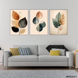 Set of 3 Botanical Wall Art Frames