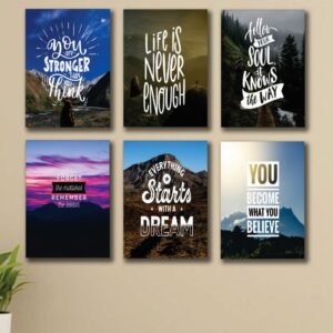 Set of 6 Premium Wall Art Photo Tiles