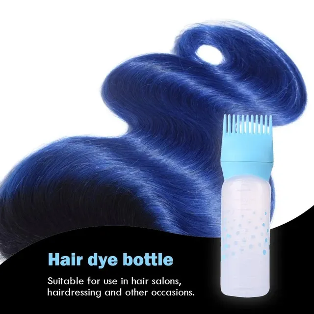 Hair Oil Comb Applicator Bottle with Graduated Scale - Image 2