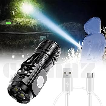 Mini LED Torch - Portable Pocket Light, Child Camping, Emergency,