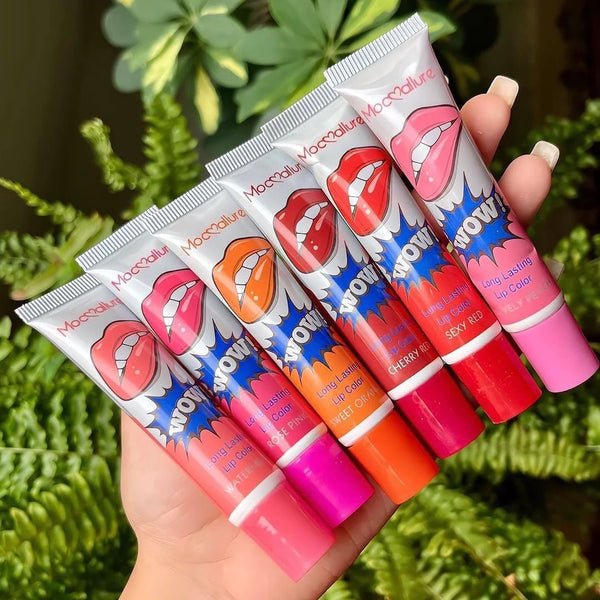 Pack Of 6 High Pigmented Lip Gloss Lipstick Tattoo Peel Off... - Image 3