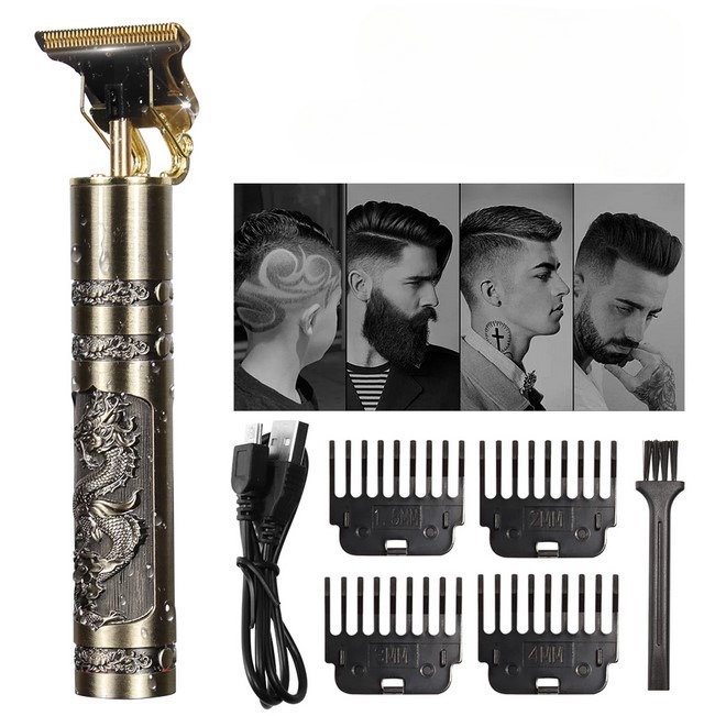 (Metal Body) T9 Electric Shaver Man Cordless Hair Beard Trimmer... - Image 3