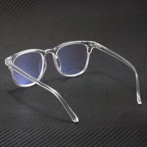 Transparent Uv400 Blue Light Blocking Glasses for Men & Women