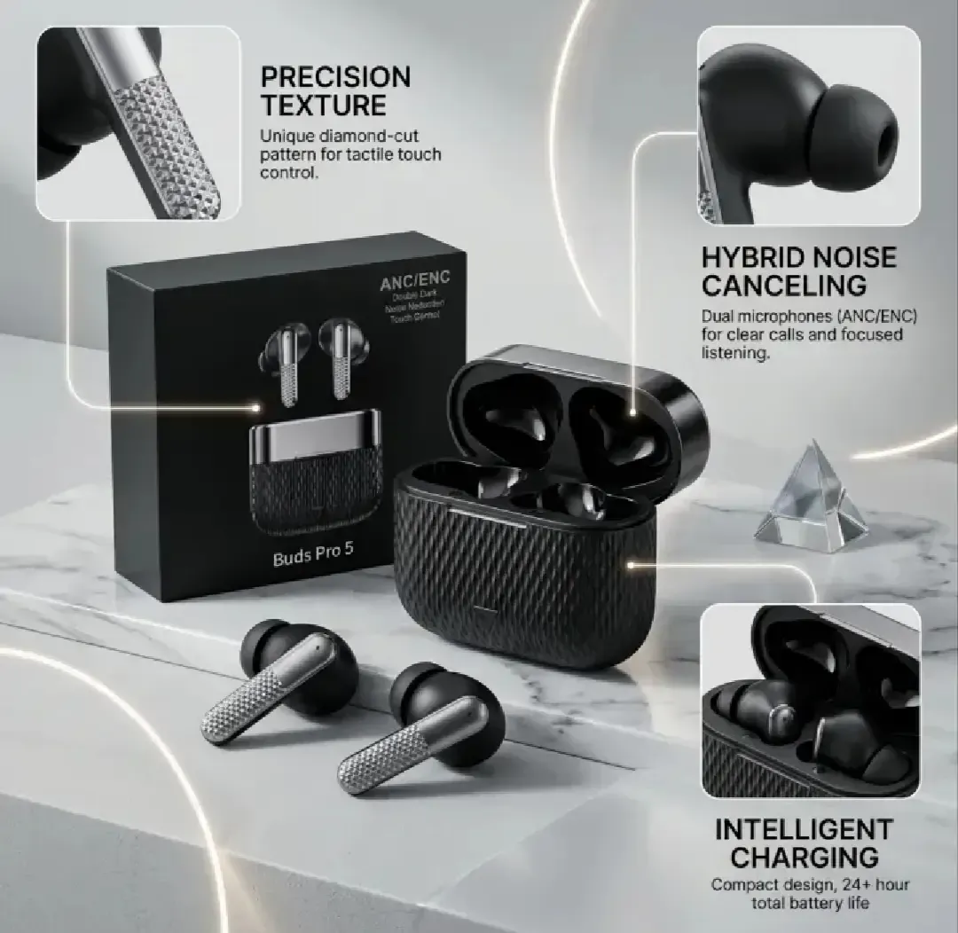 Buds Pro 5 Wireless Bluetooth Earbuds - Image 4