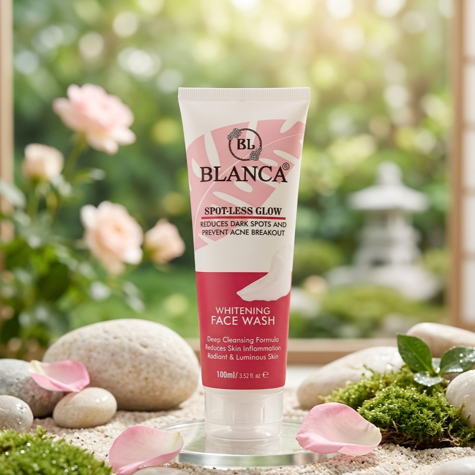 Blanca Spotless Glow Face Wash 100ml Gentle Cleanser for Bright Clear - Image 2