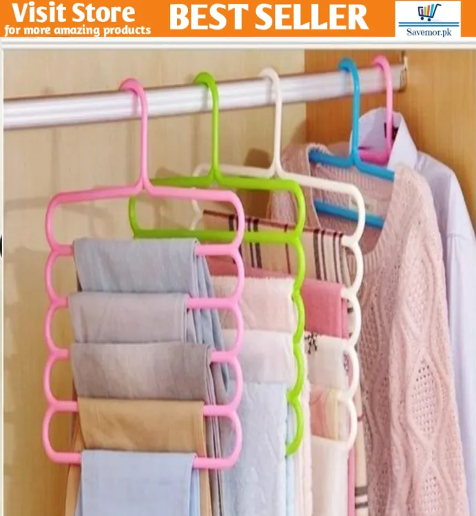 5 Layer Magic Hangers Hanger: Anti-Slip Multi-Purpose And...