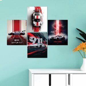 Set of 4 Premium Wall Art Photo Tiles