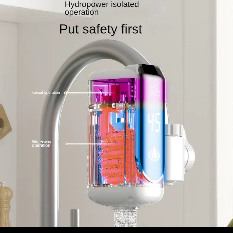 Electric Water Heater Tap Instant Hot Water Faucet Heater Cold... - Image 4
