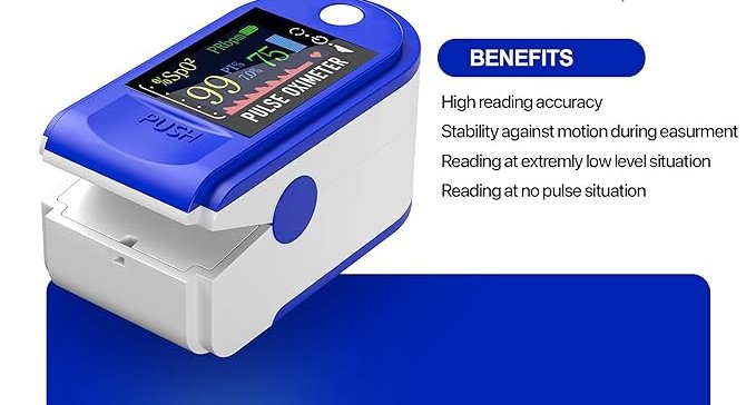 Pulse Oximeter Fingertip Monit Blood Oxygen Saturation (Spo2) And... - Image 4