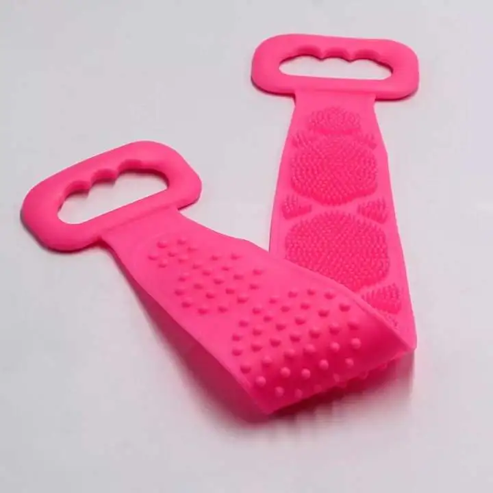 Single Side Bath Towel Scrubber ( Random Color ) - Image 3