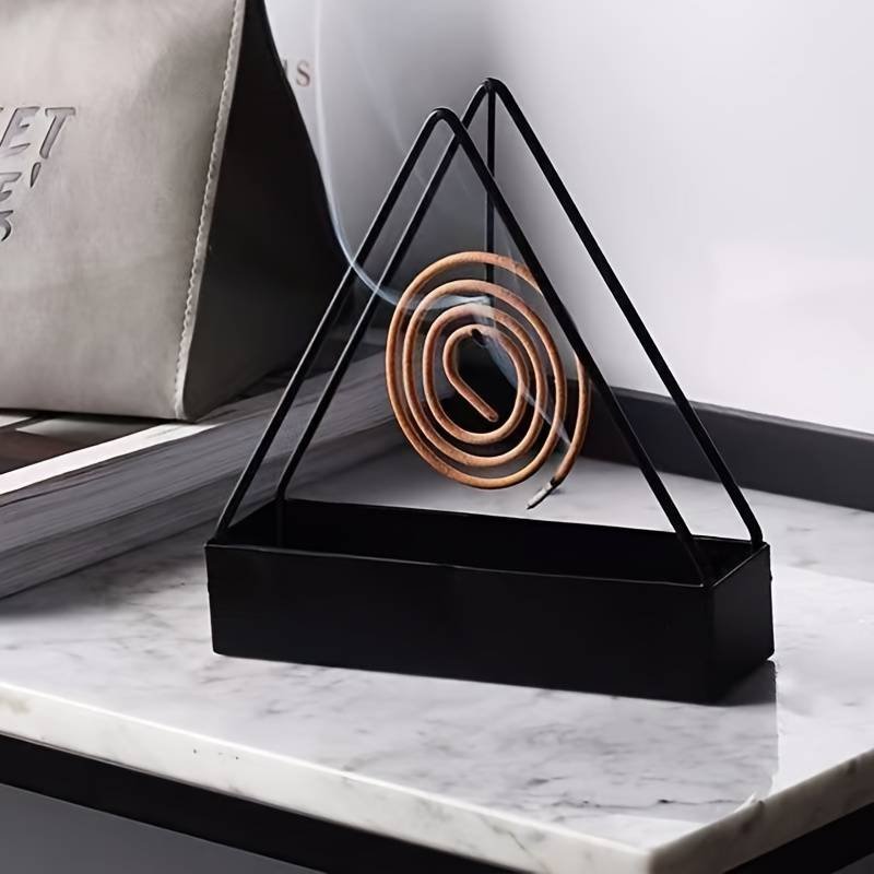 1 Pcs Simple Triangle-Shaped Iron Mosquito Coil Holder Creative...