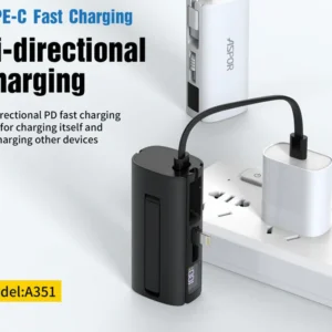 Aspor A351 2In1 Iphone &Amp; Type-C Flexible Portable Mini 5000Mah...
