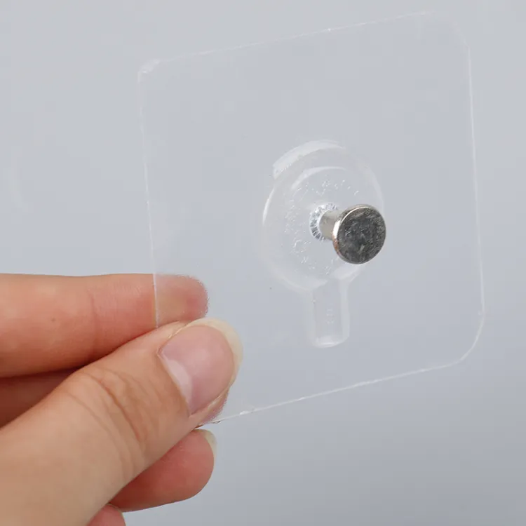 (1Pcs) Adhesive Screw Sticker Hook Heavy Duty Stick On Door Nail...