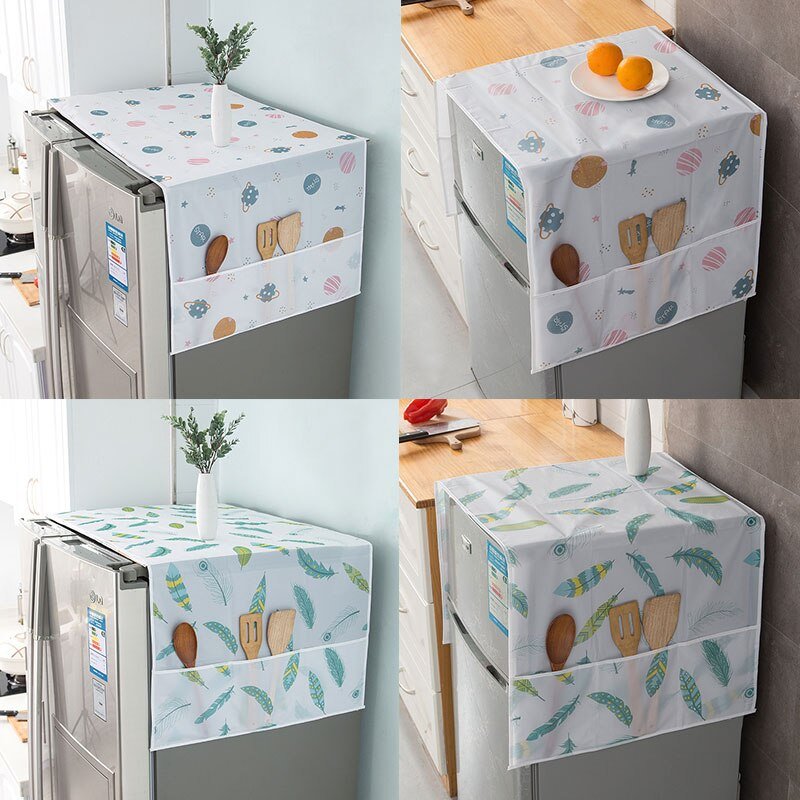 Anti-Dust Waterproof Oil-Proof Refrigerator Fridge Cover (Random... - Image 4