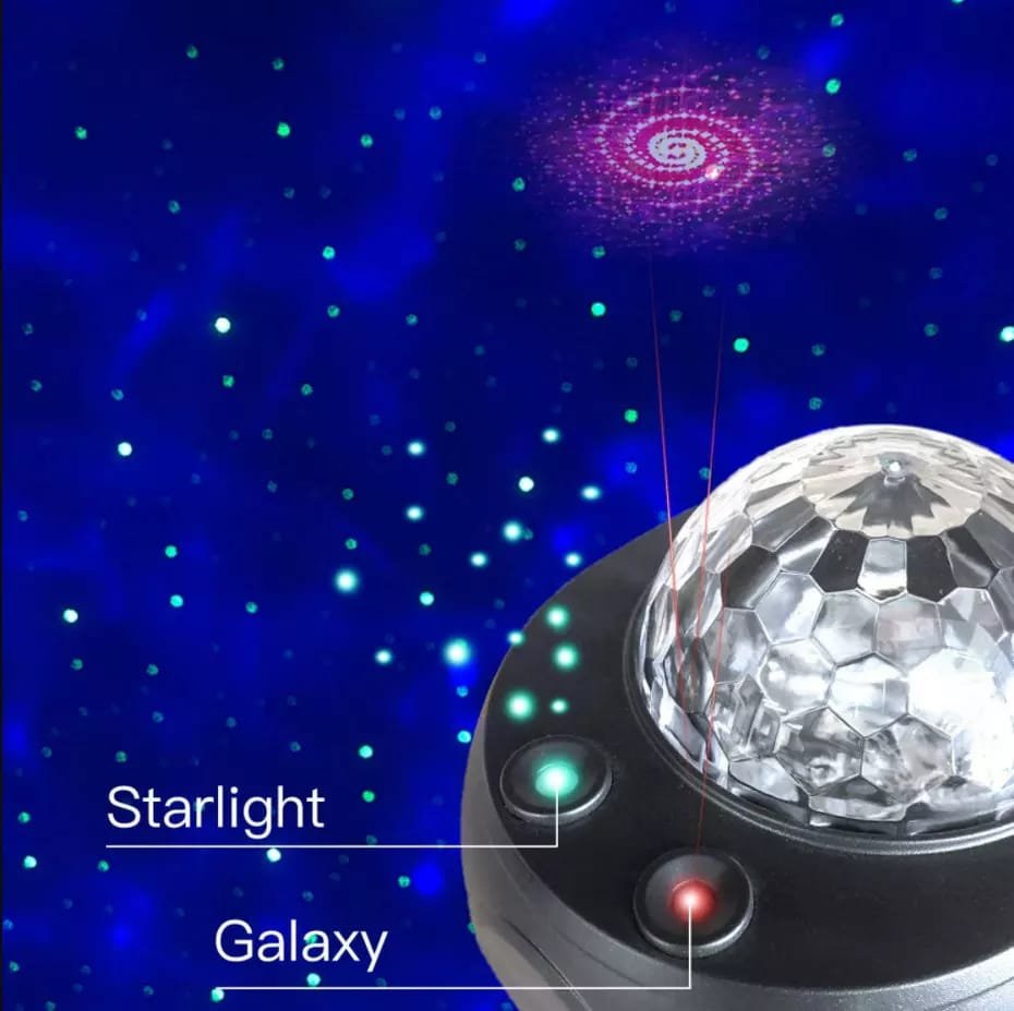Colorful Starry Sky Galaxy Projector Nightlight Child Bluetooth...