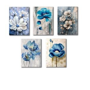 Set of 5 Premium Wall Art Photo Tiles