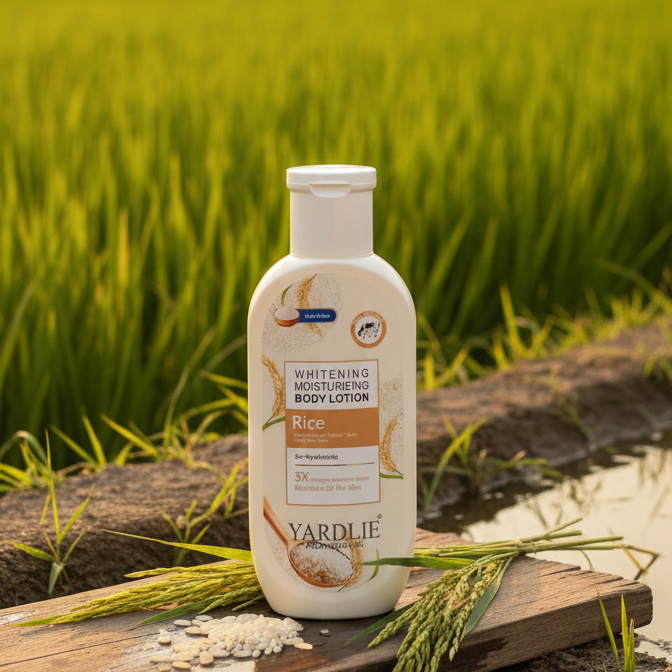 Yardlie Professional Whitening Moisturizing Body Lotion with Rice, - Image 2