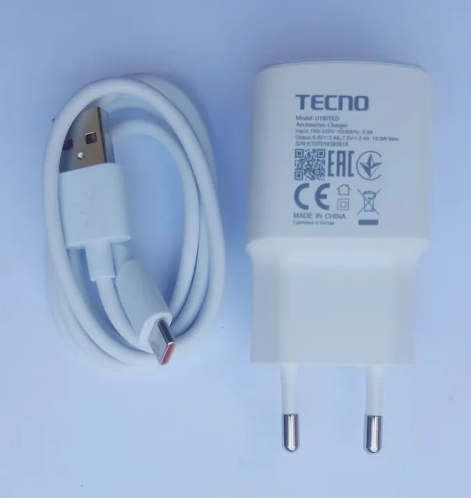 Tecno Fast Charging Charger with USB Cable Complete Set - Image 4