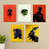 Set of 3 Sticky Wooden Canvas Frames for Wall Decore Aesthatic Art /
