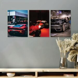 Set of 3 Premium Wall Art Photo Tiles
