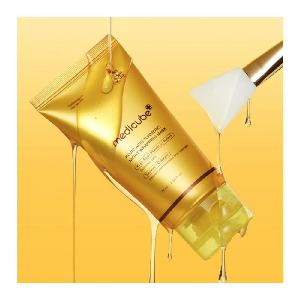 Medicube Turmeric Overnight Wrapping Peel Off Mask 75ml Korean Skincare - Image 3