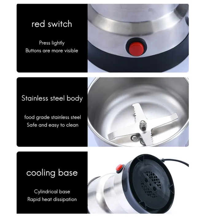 Electric Coffee Grinder For Home Nuts Beans Spices Blender Grains...