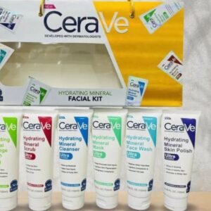Cerave 6 in 1 Hydrating Mineral Facial Kit for Deep Cleansing,