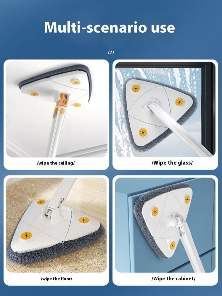 Royal's Triangle Shaped Microfiber Mop –self-Wringing Floor Dust Mop - Image 3
