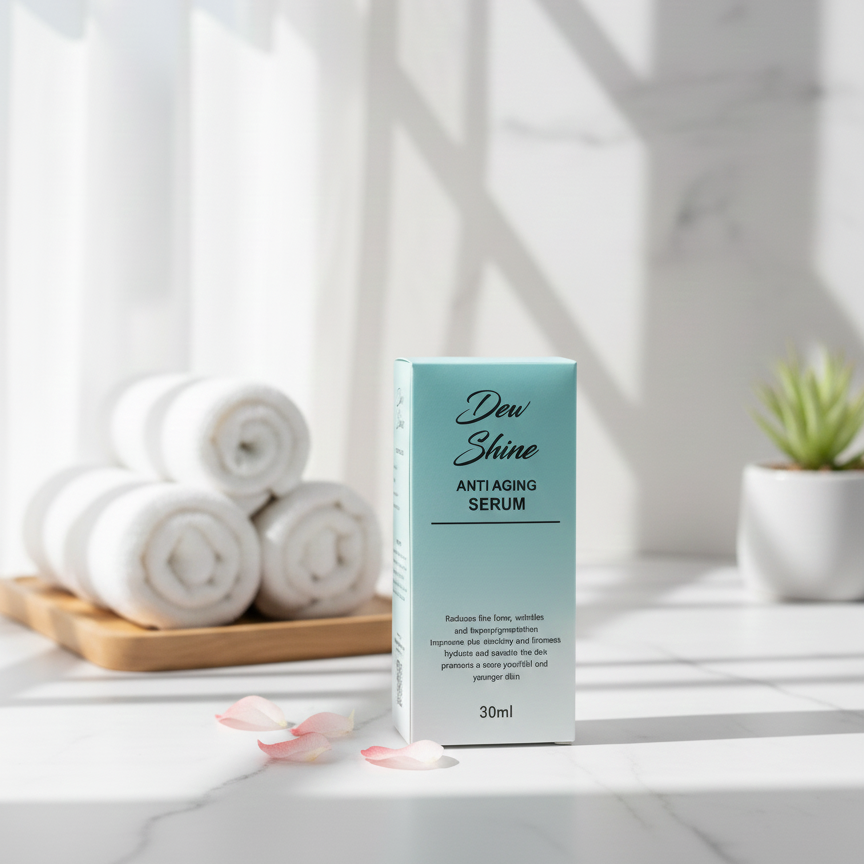 Dew Shine Anti Aging Serum Gentle Formula Reduces Fine Lines - Image 3