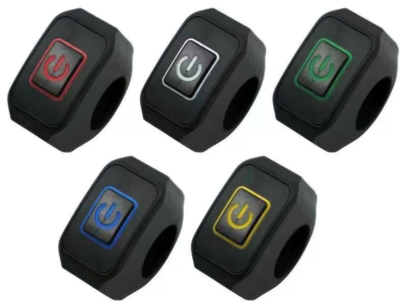Motorcycle on Off LED Switch Push Button Handlebar Mount - Image 2