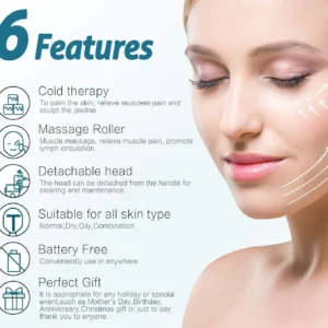 Marzahar Ice Roller For Face &Amp; Eye Puffiness Relief, Cold Gel...