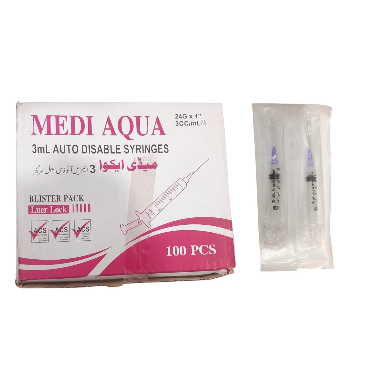 Medi Aqua 3cc Syringes - Image 3