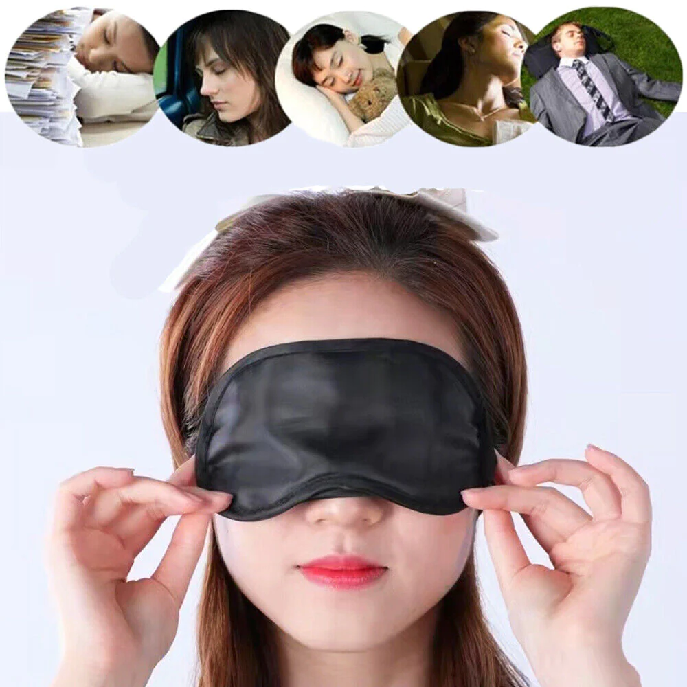 1 Pc Sleep Mask Natural Sleeping Eye Mask Eyeshade Cover Shade Eye...