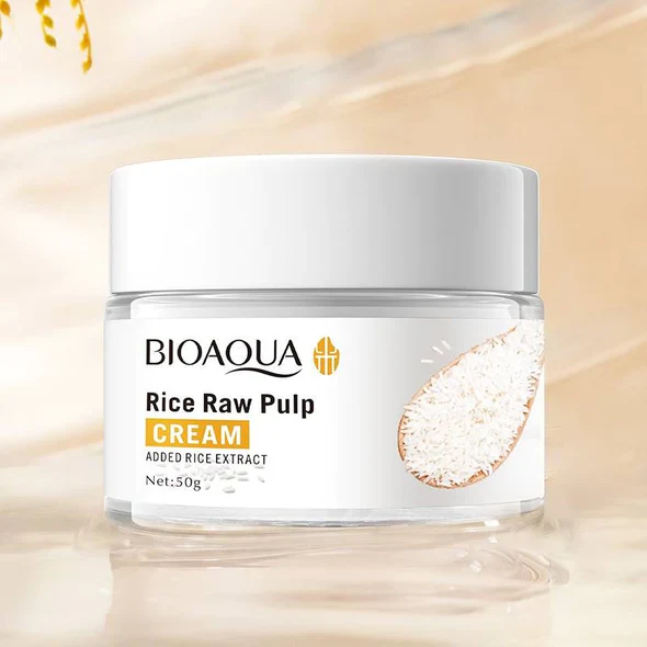 Bioaqua Rice Raw Pulp Facial Cream - Moisturizing Face Cream 50G