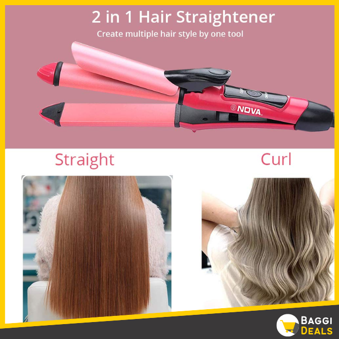 2 In 1 Nova Hair Straightener And Curler Hair Straightener +... - Image 4