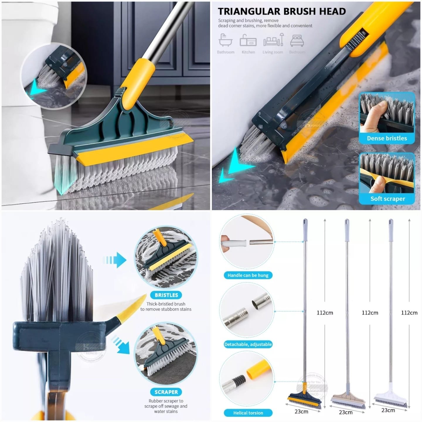 Keep Your Home Spotless With This 2-In-1 Floor Cleaning Brush.... - Image 3
