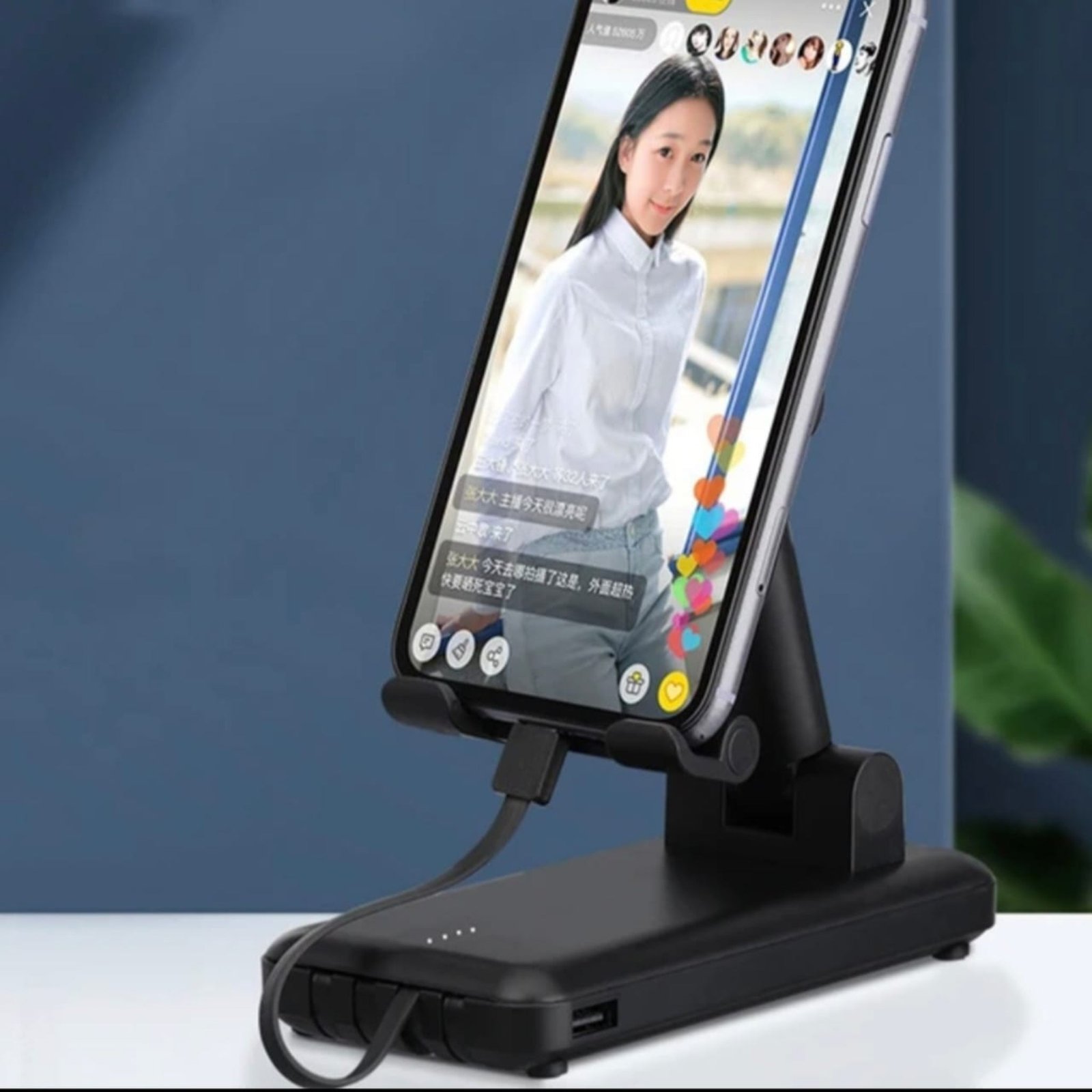 3-In-1 Rotating Foldable Mobile Phone Stand with Built-In Bluetooth Speaker - Image 4