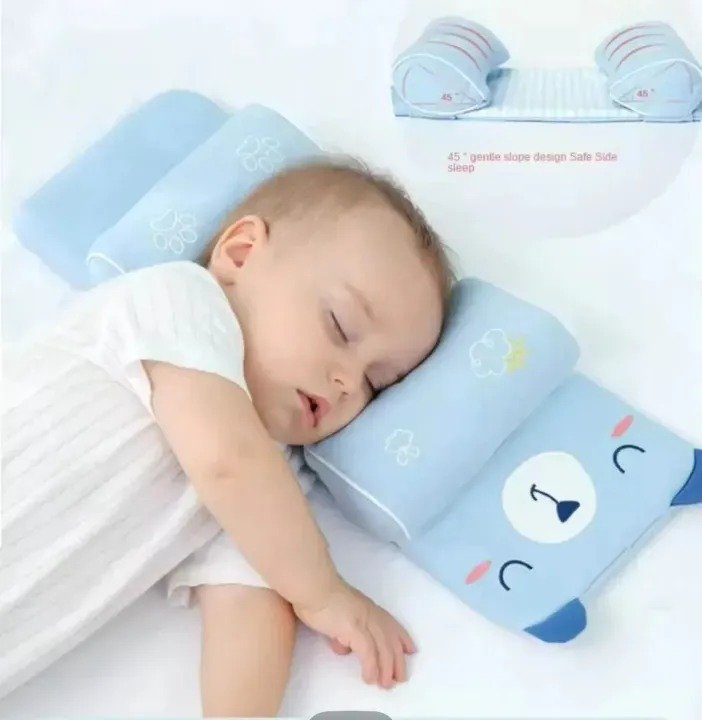 Adjustable Baby Sleeping Support Pillow Anti Roll Cushion and Neck
